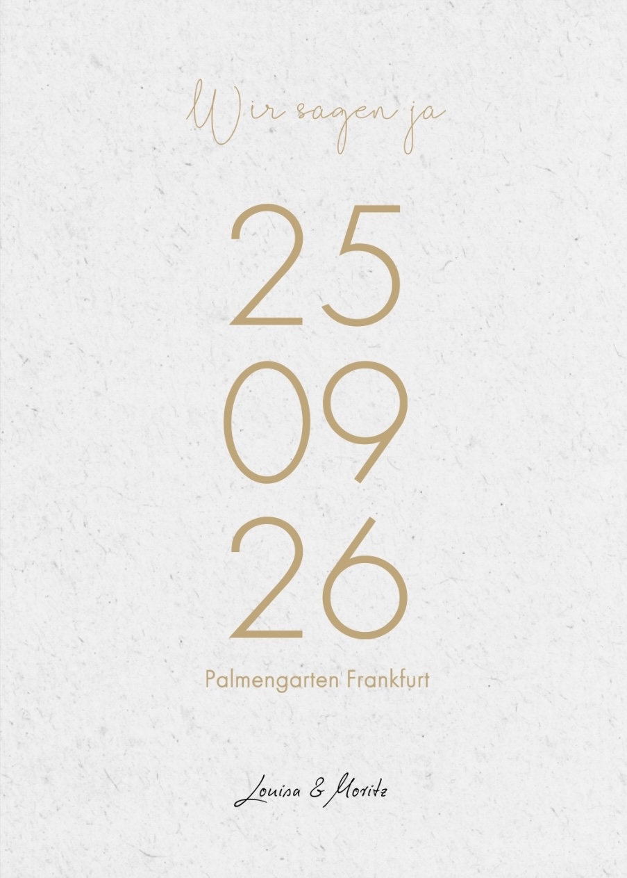 Wir sagen ja — 25.09.26, Palmengarten Frankfurt, Louisa & Moritz